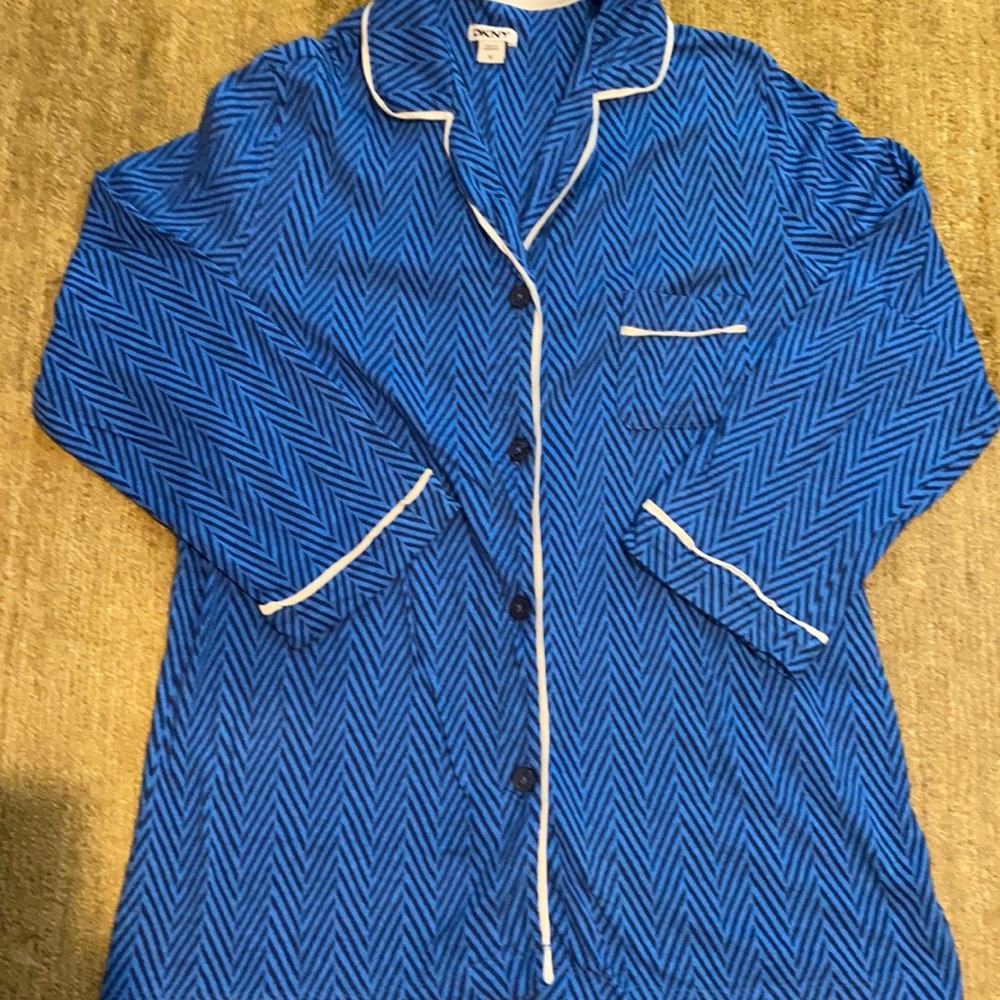 ~DKNY~ Blue Button Pajama Set